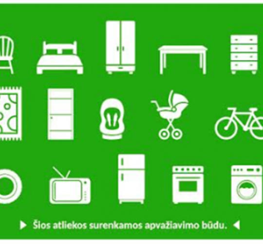 Primename apie birželio mėn. Šiaulių mieste vykdomą didelių gabaritų atliekų surinkimą apvažiavimo būdu